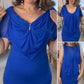 Women's Multi-Wear Solid Color Deep V-Neck Chiffon Casual Dresses