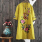 Women's V-Neck Floral Print Loose Dress