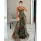 Mesh Printed Camisole Dress For Women