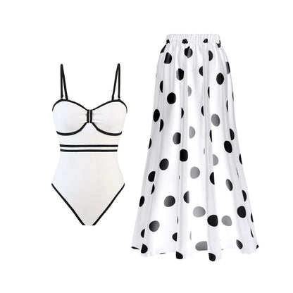 Women's Sexy One Piece Swimsuits & Skirts Set