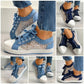 👟2025 New Design🙋‍♀️✨Ladies Casual Flat Round Toe Lace Up Low Top Shoes