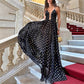 Spaghetti Strap Polka Dot Maxi Dress