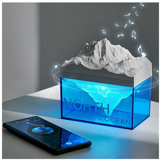3-in-1 Glacier Night Light with Bluetooth Speaker