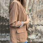 Women’s Stylish Blazer with Leopard Print Lining