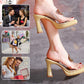 Women's Elegant Transparent High Heeled Sandals