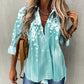 Women’s Floral Print Oversized Button-Down Shirt