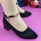 Women's Cutout Mesh Pointed Toe Sandals