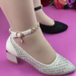 Women's Cutout Mesh Pointed Toe Sandals