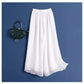 Women's Solid Color Chiffon High Waist Wide Leg Pants