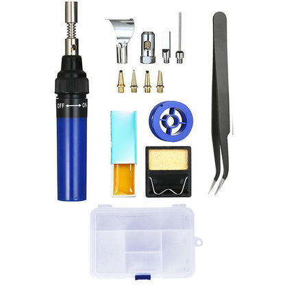 13-piece Pen-Type Gas Soldering Iron Set