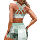 Women's Plus Size Two-Piece Swimsuit Set