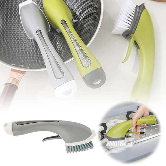 Soap Dispensing Dish Brush for Pots & Pans