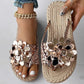 Women's Floral Slip-On Woven Sandals
