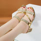 🔥New Arrival 2025🔥Women's Rhinestone-Embellished Block Heel Sandals