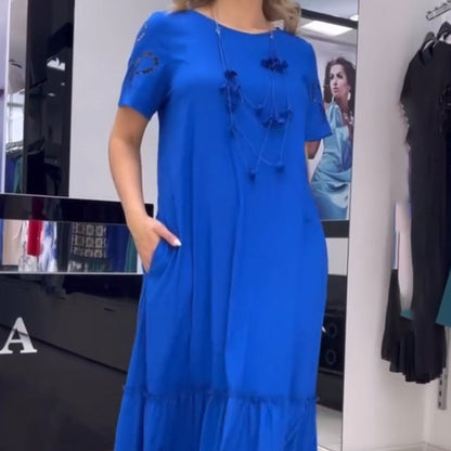 Women's Round Neck Loose Dress