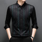 Men’s Trendy Print Iron-Free Long Sleeve Shirt