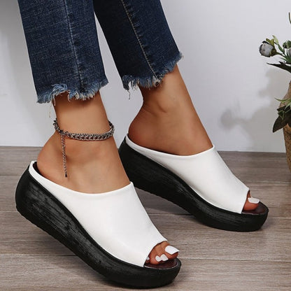 Open-Toe Chunky Heel Sandals for Women
