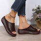 Open-Toe Chunky Heel Sandals for Women
