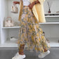 Women’s Trendy Print Elastic Waistband Flowy Maxi Skirt