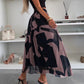 Women’s Trendy Print Elastic Waistband Flowy Maxi Skirt