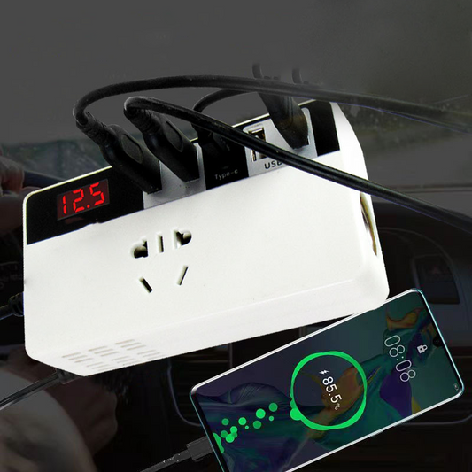 200W Car Power Inverter 12V/24V DC to 110V AC