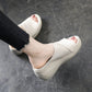 Women's Wedge Heel Open Toe Slip-on Casual Sandals
