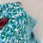 Women's Blue Leopard Print Short Sleeve V-Neck Dress