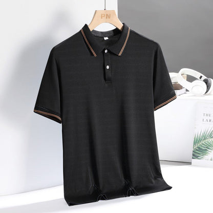 Hot Sale🔥 Men's Ice Silk Lapel Top