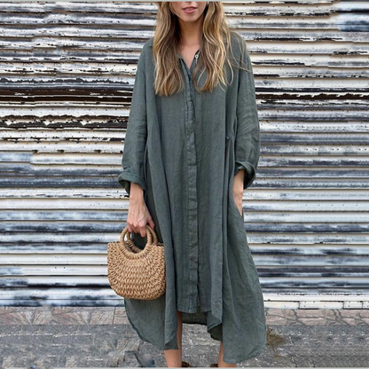 Women's Casual Loose Long Sleeve Dress