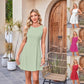 Women's Sleeveless Waist-Cinching Mini Dress