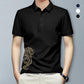 Men's Dragon Print Lapel Shirt
