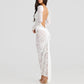 Sexy Backless Lace Maxi Dresses