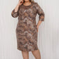 Women's Elegant Plus Size Floral Print Dress