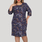 Women's Elegant Plus Size Floral Print Dress