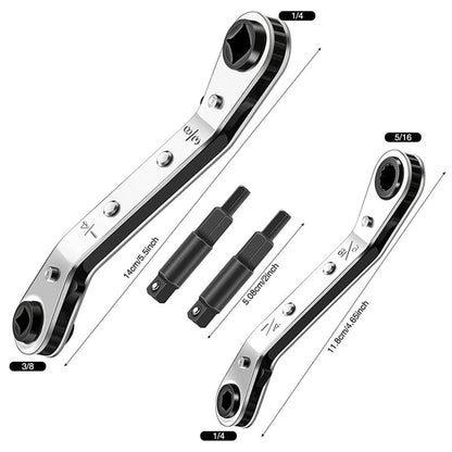 AC Wrench 2-Piece Kit with Hex Bits