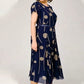 Polka Dot Print Mesh Short Sleeve Dress