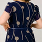 Polka Dot Print Mesh Short Sleeve Dress