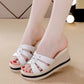 Slope Heel Line Sandals