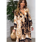 Women's Loose V-Neck Printed Dress