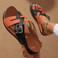 Women's Fashion Belt Buckle Thick Bottom Sandal Slippers