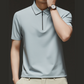 Men's Casual Wrinkle Resistant Zipper Lapel Short Sleeve Shirt