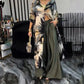 Elegant Two-Piece Lounge Set – Oversized Top & Wide-Leg Trousers