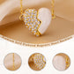 Premium Gold Diamond Magnetic Heart Necklace