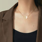 Premium Gold Diamond Magnetic Heart Necklace