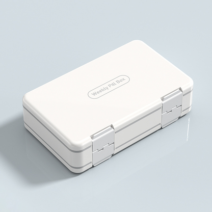 Portable Large Capacity Weekly Medicine Box