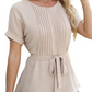 Women’s Tie Waist Peplum Top