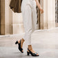 Peep-Toe Thick High Heel Sandals with buckle