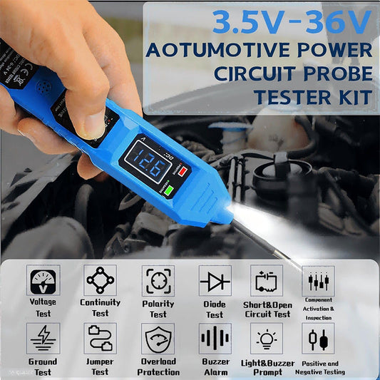 3.5-36V Automotive Circuit Tester with LED Light