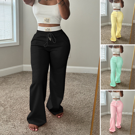 Women's Sleeveless Tank Top & Drawstring Pants 2-Piece Set