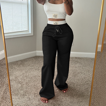 Women's Sleeveless Tank Top & Drawstring Pants 2-Piece Set